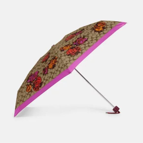 Coach Accessories - Coach NWT Uv Protection Mini Umbrella In Signature Jumbo Floral Print